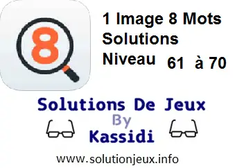 1 Image 8 Mots Niveau 61,62,63,64,65,66,67,68,69,70 Solutions