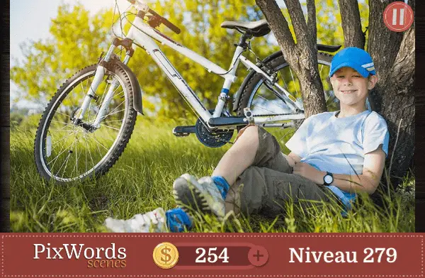 pixwords scenes bicyclette